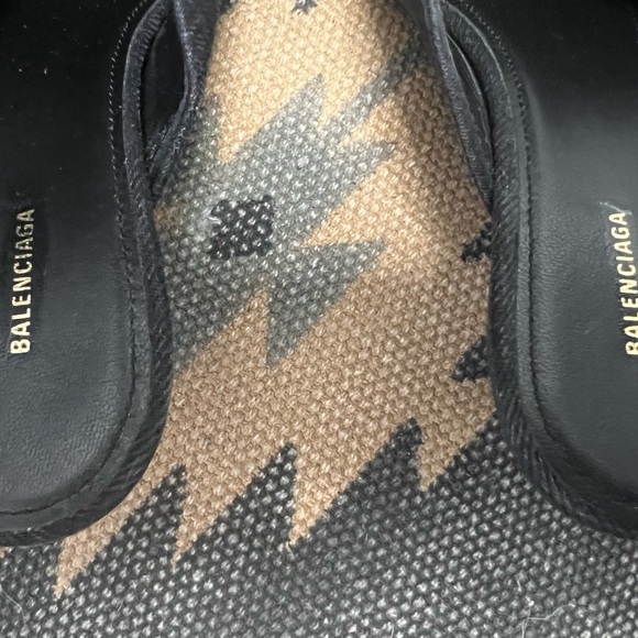 Balenciaga Black Heels with Gold Accents - Picture 3 of 4